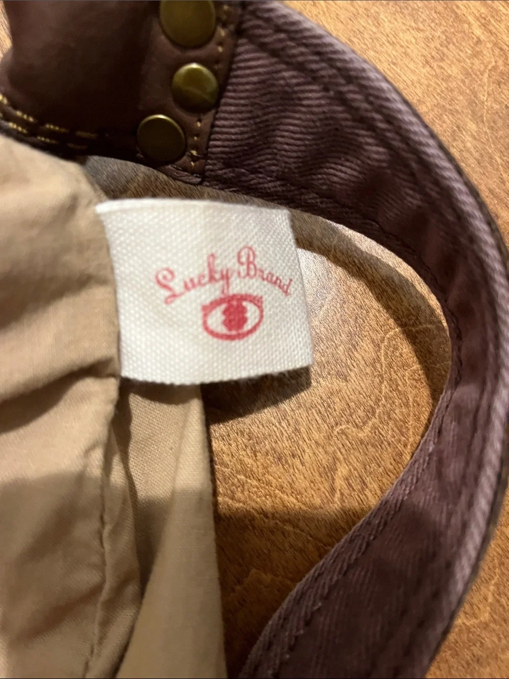 LUCKY BRAND dark brown leather slouchy shoulder/ hobo bag